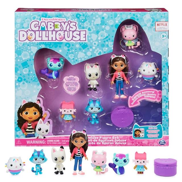 【Gabby’s Doll House】蓋比豪華人物8入套組(蓋比玩具公仔)
