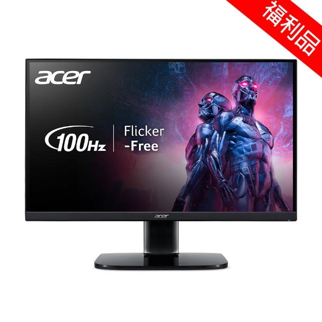 【Acer 宏碁】S+福利品 KA220Q H 廣視角螢幕(22型/FHD/100Hz/1ms/VA)