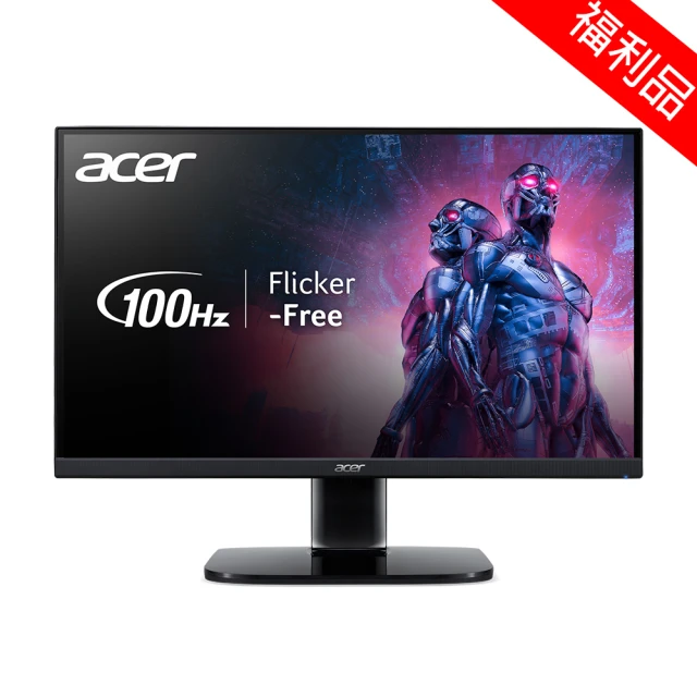 ACER 宏碁Acer 宏碁 福利品 KA272 E 抗閃系列 27型 IPS 100Hz內建喇叭FreeSync DP 電競螢幕