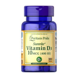 【普瑞登】維他命 D3 400 IU 100粒 維生素D3 陽光維他命