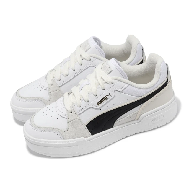 PUMA 休閒鞋 CA Pro Lux III 男鞋 女鞋 白 黑 皮革 麂皮 低筒 微厚底 經典(395203-05)