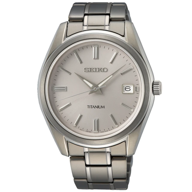 SEIKO 精工 CS系列 鈦金屬 簡約石英腕錶 交換禮物 聖誕節(SUR369P1/6N52-00B0S)