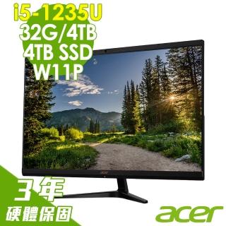 【Acer 宏碁】27型i5液晶電腦(C27-1700/i5-1235U/32G/4T SSD+4TB/W11P)