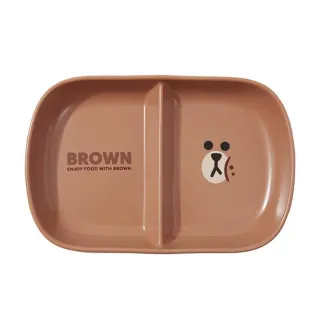 【LINE FRIENDS】熊大兔兔莎莉陶瓷分格餐盤(可微波)