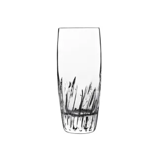 【Luigi Bormioli】義大利無鉛水晶雕刻玻璃杯 435ml 1入(玻璃杯 調酒杯 水杯 飲料杯 無鉛水晶玻璃)