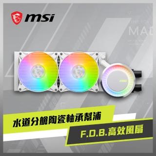 【MSI 微星】MAG CORELIQUID E240 WHITE 一體式水冷風扇(白色)