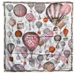【Louis Vuitton 路易威登】M78793 Up And Away 90熱氣球印花方巾(棕色)