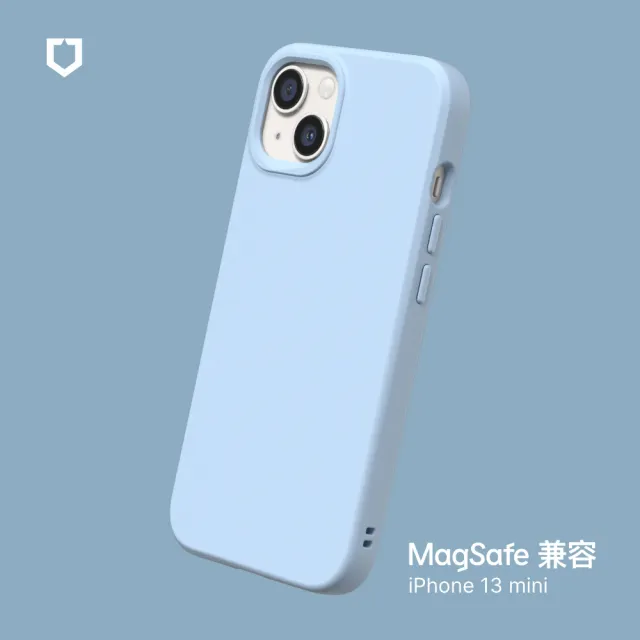 【RHINOSHIELD 犀牛盾】iPhone 13 mini 5.4吋 SolidSuit MagSafe兼容 磁吸手機保護殼(經典防摔背蓋殼)