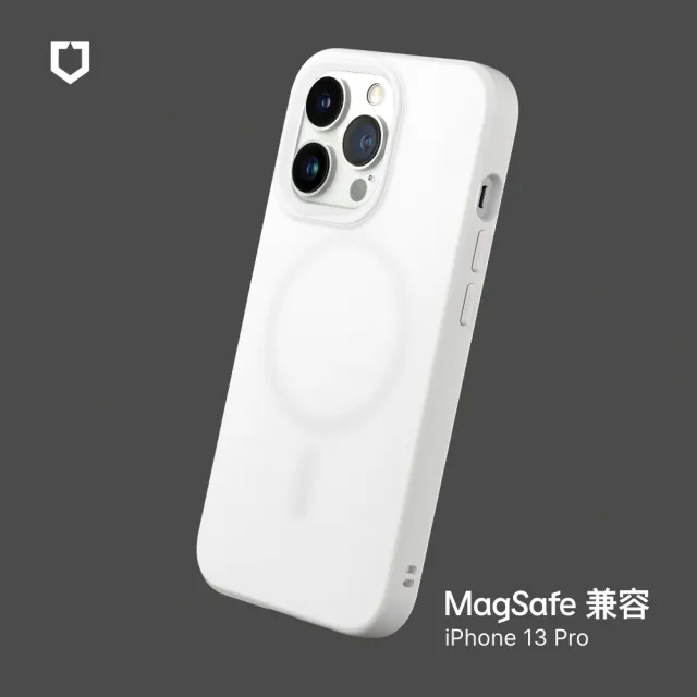 【RHINOSHIELD 犀牛盾】iPhone 13 Pro 6.1吋 SolidSuit MagSafe兼容 磁吸手機保護殼(經典防摔背蓋殼)