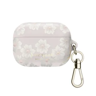 【KATE SPADE】AirPods Pro 第 2 代 保護殼套 經典蜀葵(硬殼/耳機殼/耳機套)