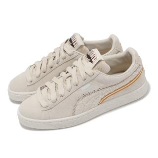 【PUMA】休閒鞋 Suede For The Fanbase 男鞋 女鞋 米白 橘 麂皮 低筒 復古(397266-01)