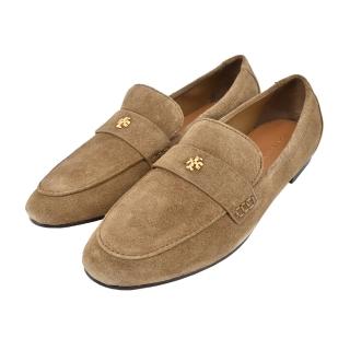 【TORY BURCH】麂皮芭蕾樂福鞋(棕)