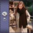 【Roush】現貨 女生羊毛混紗厚料流蘇圍巾(230030318)