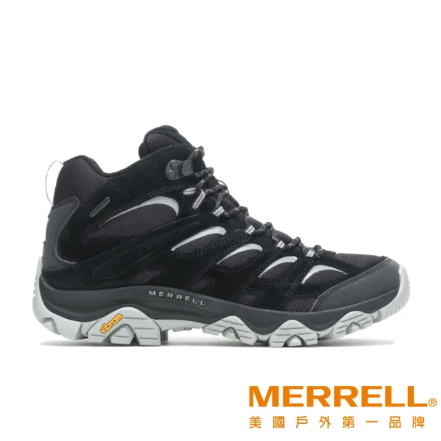 【MERRELL】MOAB 3 REFLECTIVE MID WP 防水中筒登山鞋 黑 男(ML036811)