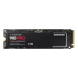 【SAMSUNG 三星】980 PRO 1TB M.2 2280 PCIe 4.0 固態硬碟 (MZ-V8P1T0BW) 讀 7000M/寫 5000M