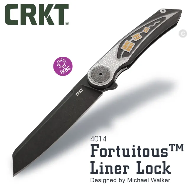 【CRKT】特價品 Fortuitous™ Liner Lock 折刀(黑刃#4014)