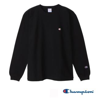 【Champion】官方直營-RW圓領純棉上衣-男(黑色)