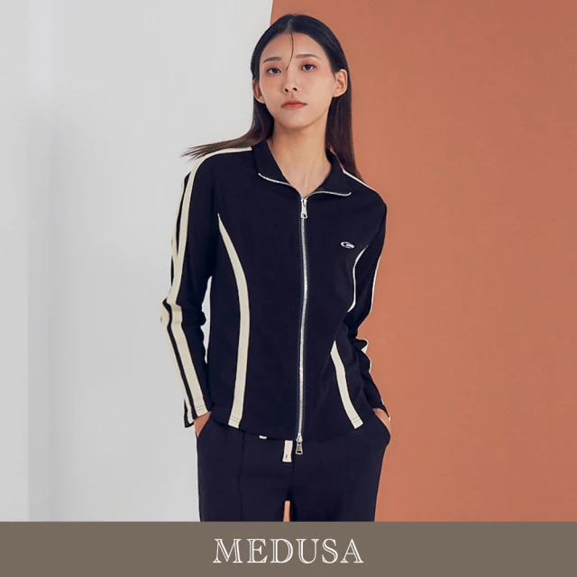 MEDUSA 曼度莎 現貨-Icare 織帶修身運動外套（雙開拉鍊）（F）｜女外套 女夾克 冬新品(521-12901)