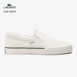 【LACOSTE】休閒鞋 JUMP SERVE 男鞋 帆布鞋 懶人鞋(附紙袋)