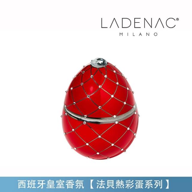 【LADENAC】西班牙皇室香氛 法貝熱彩蛋 紅鑽銀紋 RED SILVER STRIPES 220克 香氛蠟燭(香氛蠟燭)