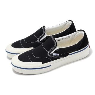 【VANS】懶人鞋 Slip-On Reconstruct 男鞋 女鞋 黑 白 可撕開鞋面 皮革 情侶鞋 休閒鞋(VN000BW4BLK)