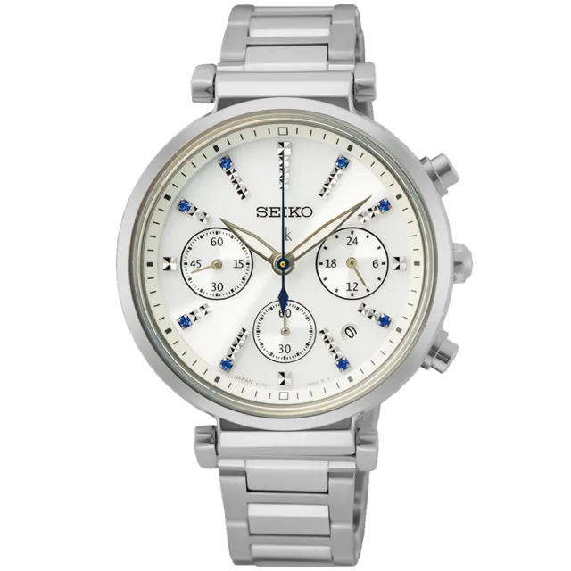 【SEIKO 精工】LUKIA系列 太陽能 時尚計時腕錶 母親節 禮物 推薦(SSC901J1/V175-0DY0U)