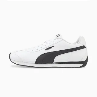 【PUMA】運動鞋 休閒鞋 足球鞋 緩震 女鞋 男鞋 Turin 3 白黑色 皮革(38303706)