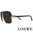 【LOEWE 羅威】街頭帥氣軍用質感太陽眼鏡(琥珀/金 SLW404-316P)
