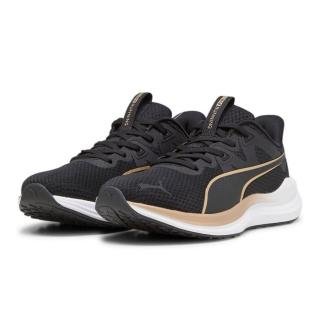 【PUMA】慢跑鞋 女鞋 運動鞋 緩震 Reflect Lite Molten Metal Wns 黑金 37907001