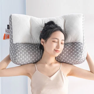 【Pure Sleep】日本反牽引乳膠枕芯(護頸枕頭 肩頸支撐 舒緩肩頸 放鬆助眠)