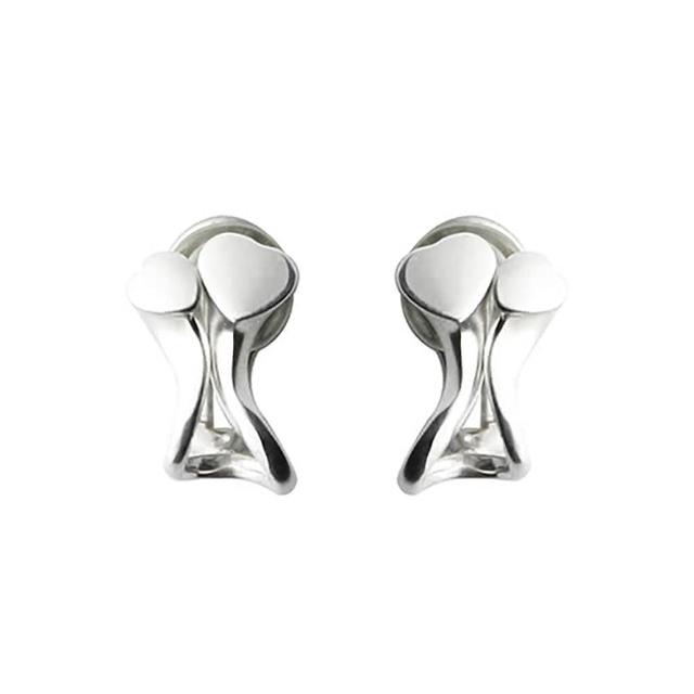 【Georg Jensen 喬治傑生】263 Devoted Heart夾式耳環