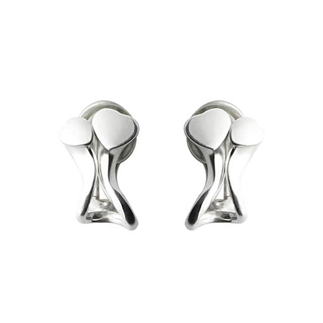 【Georg Jensen 喬治傑生】263 Devoted Heart夾式耳環