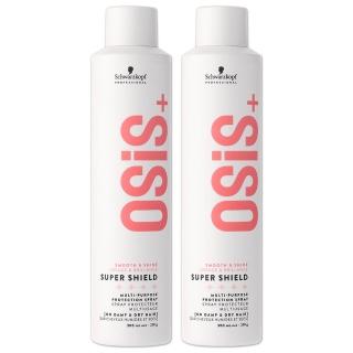 【Schwarzkopf 施華蔻】OSIS+ Super Shield 抗熱髮妝霧 300ml - 2入組(國際航空版)