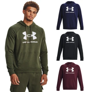 【UNDER ARMOUR】UA 男 Rival Fleece Logo 刷毛帽T/外套(多款任選)