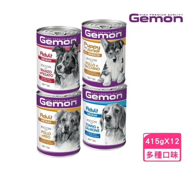 【Gemon 啟蒙】主食狗罐 415g*12罐組(狗主食罐 全齡適用)