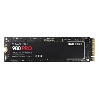 【SAMSUNG 三星】980 PRO 2TB M.2 2280 PCIe 4.0 固態硬碟 (MZ-V8P2T0BW) 讀 7000M/寫 5100M