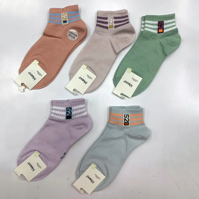 【Socks Form 襪子瘋】5雙組-日系棉質短襪(踝襪/棉襪/船型襪/女襪)