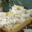 【HOYACASA  禾雅寢具】100%精梳棉兩用被床包組-童趣生活(雙人-天絲入棉30%)