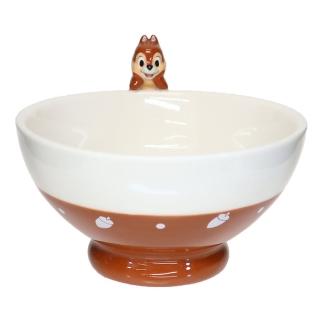 【sunart】迪士尼 陶瓷杯緣餐碗 杯緣公仔飯碗 奇奇(餐具雜貨)