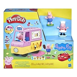 【PLAYDOH 培樂多】佩佩豬冰淇淋車遊戲組 F3597(粉紅豬小妹)