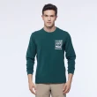 【NAUTICA】男裝 品牌帆船印花口袋長袖T恤(綠)