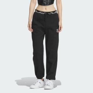 【adidas 愛迪達】長褲 女款 運動褲 三葉草 亞規 新年 TRACK PANT W 黑 IX4239