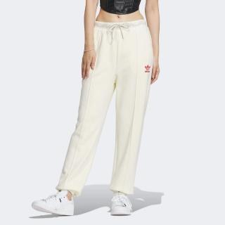 【adidas 愛迪達】長褲 女款 運動褲 三葉草 亞規 新年 TRACK PANT W 白 IX4238