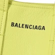 【Balenciaga 巴黎世家】EVERYDAY XS NORTH-SOUTH 雙提把造型包兩用包(螢光黃)