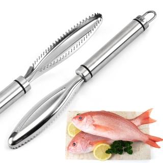 【愛家樂】歐美風格安全正304不鏽鋼刨魚鱗去除器 殺魚刮魚刀 刮鱗器 去魚鱗工具(廚房料理工具)
