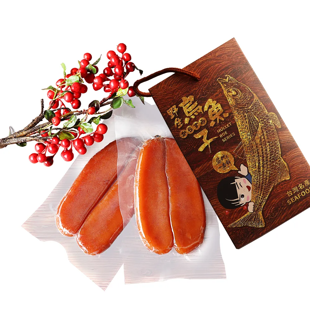 【築地一番鮮】嚴選口湖頭等獎野生烏魚子6兩x1片(附禮盒1個)