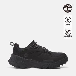 【Timberland】男款黑色 Motion Scramble 防水低筒健行鞋(A6AXHW05)