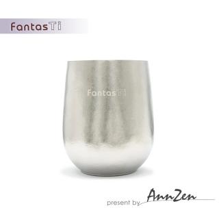 【AnnZen】《FantasTi》鈦愛生活-雙層保冷溫純鈦杯-燦銀結晶(純鈦雙層杯-燦銀結晶)
