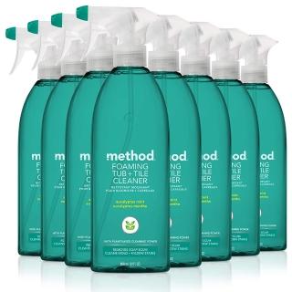 【method 美則】浴廁泡沫清潔劑-尤加利薄荷828mlx8入(浴室清潔 抗菌去垢)
