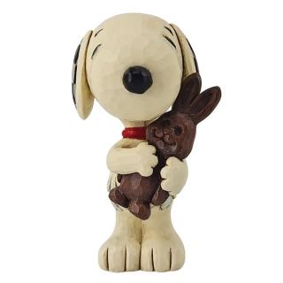 【Enesco】精品家飾 SNOOPY 迷你史努比手拿巧克力兔子居家擺飾